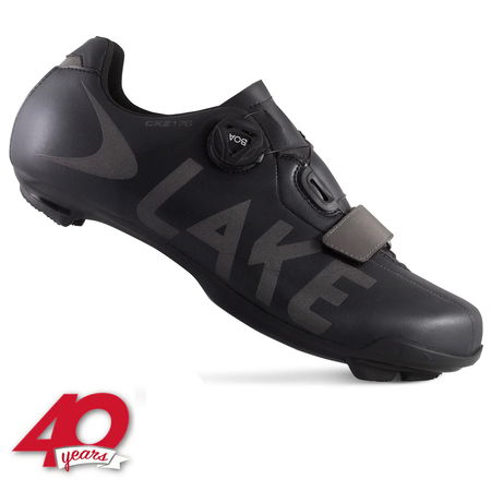 Buty rowerowe szosowe LAKE CXZ176 | BOA | CLARINO | black / gray
