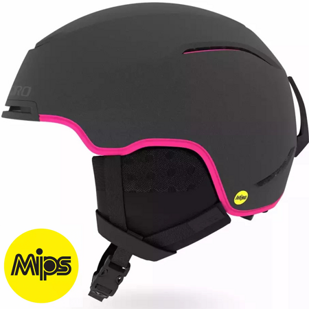 Damski kask narty / snowboard GIRO Terra MIPS ® matte graphite / bright pink