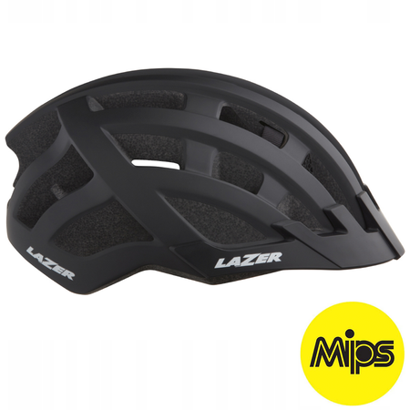 Kask rowerowy LAZER Compact DLX MIPS ® 2022 | + LED | MTB / E-BIKE | CITY | matte black