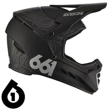 Kask rowerowy SIXSIXONE 661 Reset 2023 | DH / ENDURO / MTB / full face | contour black