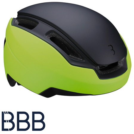 Kask rowerowy miejski BBB Indra BHE-56 | URBAN + E-BIKE | matt neon yellow
