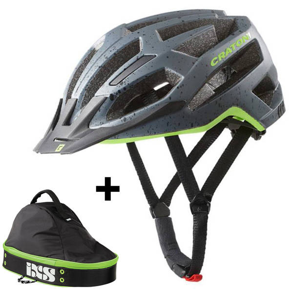 Kask Rowerowy Cratoni C Flash Mtb Enduro Grey Lime Matt Torba Na