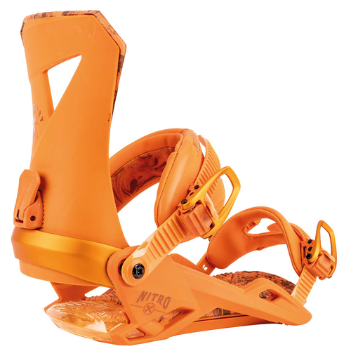 Snowboard bindings NITRO Zero F.C.S orange 2022 FREESTYLE COMFORT AND