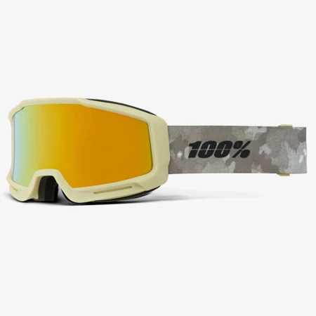 100% Okan Command | ski / snowboard goggle | S2 HiPER® Yellow Gold Mirror lens LT 12% | NOTE