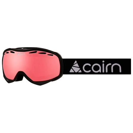 CAIRN Speed SPX1000 mat black | ski / snowboard goggle | Bad Weather | Pink Lens Cat. 1