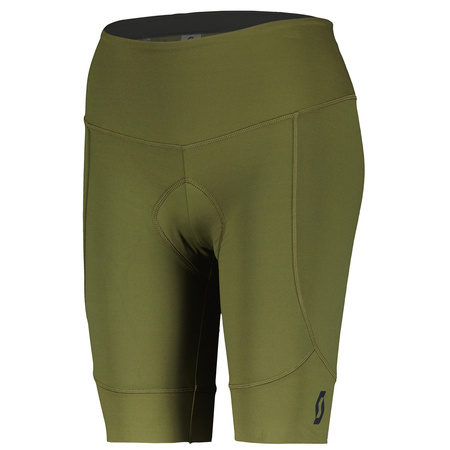 Damskie spodenki rowerowe z wkładką SCOTT Shorts W's Endurance 10 +++ fir green