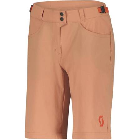 Damskie szorty / spodenki rowerowe SCOTT Shorts W's Trail Flow w/pad + wewnętrzne spodenki z wkładką | MTB / ENDURO | rose beige