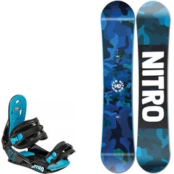 Junior SET NITRO: snowboard Ripper Youth 2021 + bindings Mini Charger S |  