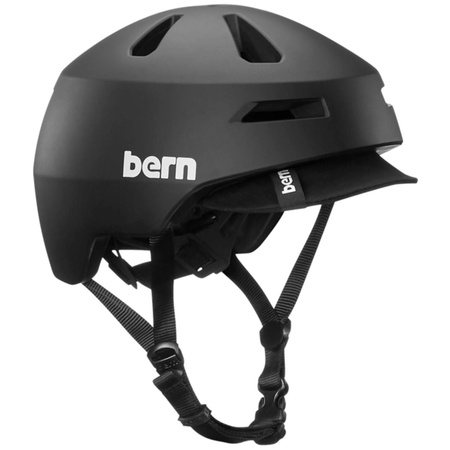 Kask rowerowy BERN Brentwood 2.0 | ZIP MOLD+ ® | URBAN / GRAVEL / E-BIKE |  matte black w/ visor