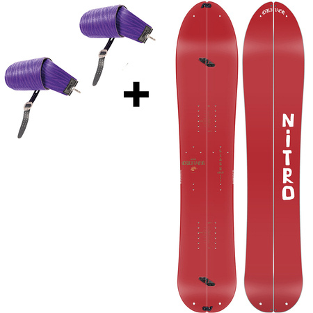 NITRO Slash 3D 156cm 2025 + Vertical by KOHLA | splitboard + skins | EXPERIENCE SPLITSURFING IN 3D!