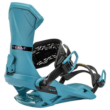 NITRO Team 2025 | snowboard bindings | VIBRAM | turquoise | THE AWARD-WINNING ALL-MOUNTAIN INTERFACE