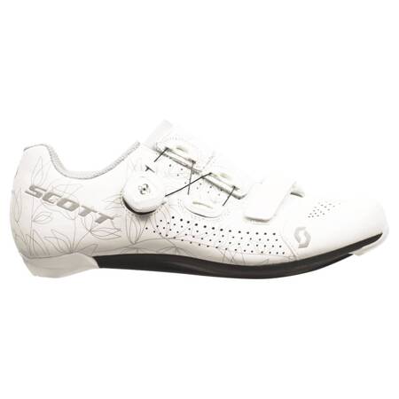 SCOTT Road Team BOA Women's Cycling Shoes | matte white / silver