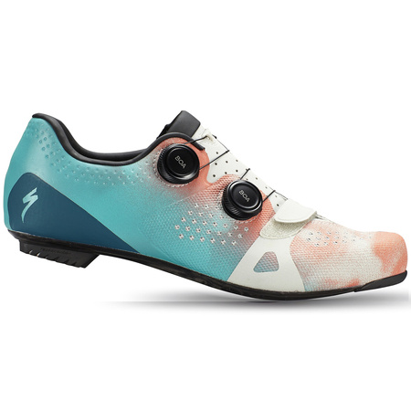 SPECIALIZED Torch 3.0 | road cycling shoes | CARBON | lagoon blue / vivid coral