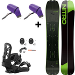 SET 2025: splitboard & skins / NITRO Doppleganger & Vertical by KOHLA + UNION Explorer bindings | 156 / 160