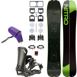 SET NITRO 2024: splitboard & skins / NITRO Doppleganger & Vertical by KOHLA + xSPARK Vertical bindings + IBEX pucks | 156 / 160 + M