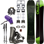 SET NITRO 2025: Doppleganger & Vertical by KOHLA + Vertical ST & IBEX x SPARK R&D + Telescopic CARBON | splitboard & skins + bindings & pucks + crampons + poles