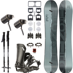 SET NITRO 2025: splitboard & skins / NITRO Nomad & Peak by KOHLA +  bindings Vertical ST x SPARK R&D + pucks + CARBON Telescopic poles