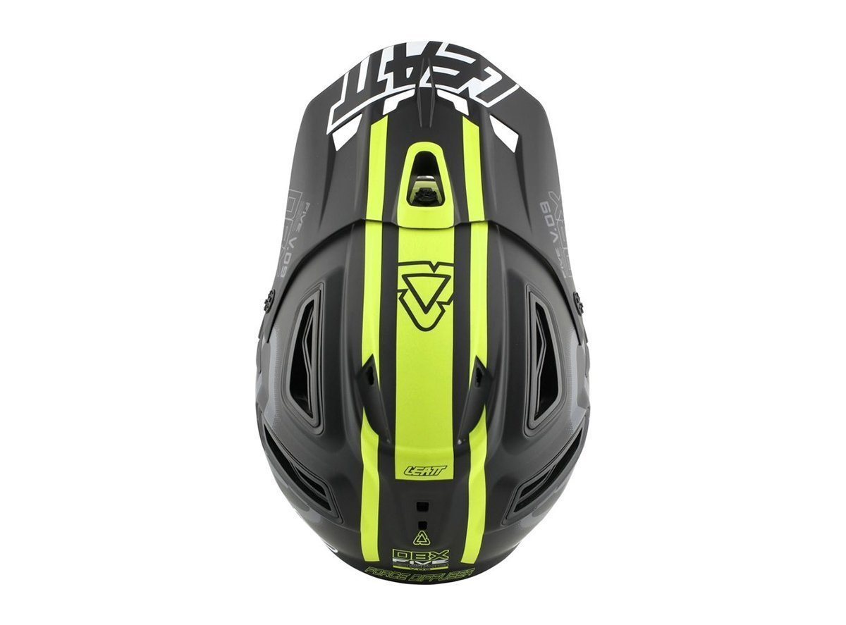 Bicycle helmet LEATT DBX 5.0 V09 ENDURO / FR / DH full face black / yellow SUMMER