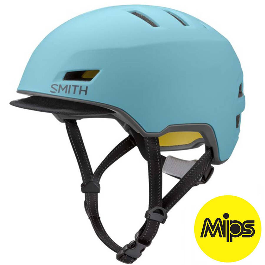 Kask rowerowy miejski SMITH Express MIPS ® | LED | matte storm | SUMMER ...