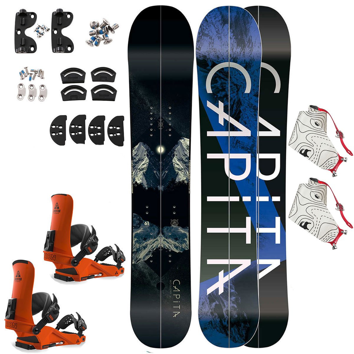 Splitboard / Splitboard komplet Nitro Nomad + Union Expedition Orange