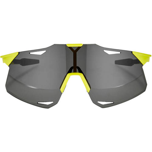 100% HyperCraft Matte Banana Bike Glasses | SMOKE lens  LT 12% + CLEAR lens LT 93%|  2 LENSES