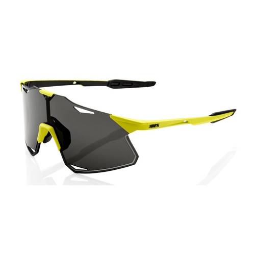 100% HyperCraft | sunglasses| Matte Banana Bike | SMOKE lens  LT 12% + CLEAR lens LT 93%|  2 LENSES