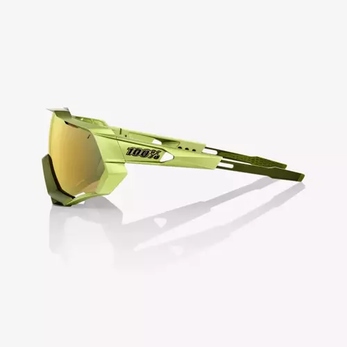 100% SpeedTrap Matte Metallic Viperidae Glasses | BRONZE Multilayer MIRROR lens LT 17% + CLEAR lens LT 93% | 2 LENSES