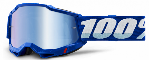 100% The Accuri 2 Goggle BLUE | bike MTB / ENDURO / MX | MIRROR BLUE + CLEAR lens