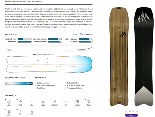 2025 | splitboard + skins / JONES Hovercraft 3D 2.0 + POMOCA Pre-Cut Nomad | THE EVOLVED BACKCOUNTRY RACER!