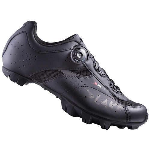 Buty rowerowe LAKE MX175-X MTB BOA Action LEATHER (SKÓRA!) black / black