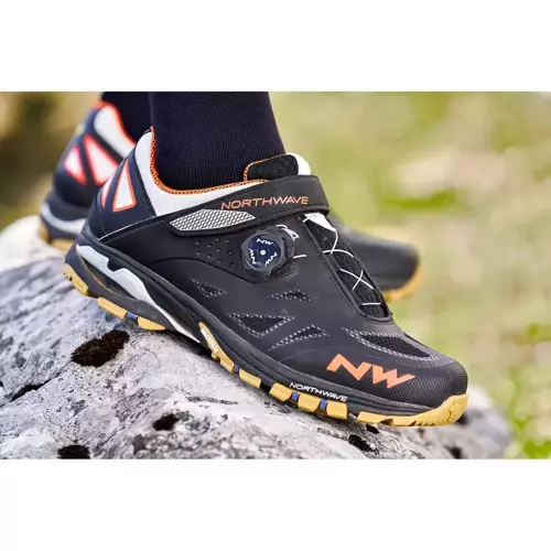 Buty rowerowe NORTHWAVE Spider Plus 2 | MICHELIN | SPD | MTB / ENDURO | black / off white / orange