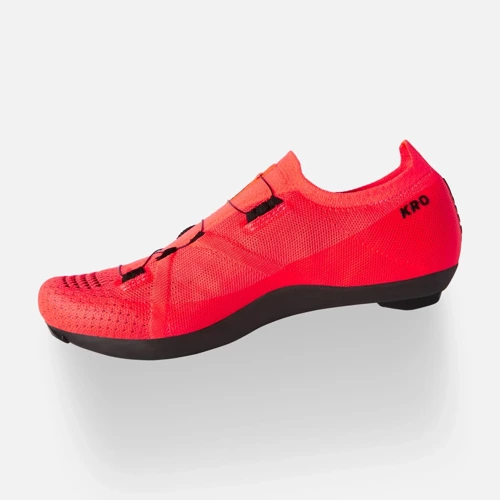 Buty rowerowe szosowe DMT KR0 | 2 x BOA | CARBON | coral /black