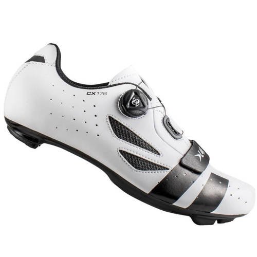 Buty rowerowe szosowe LAKE CX176-X BOA Action LEATHER (SKÓRA!) white /black