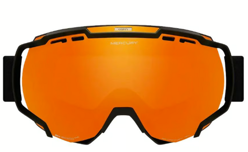 CAIRN Mercury SPX3000 IUM mat black / fire black | ski / snowboard goggle | Sunny Weather | Gold Lens Cat. 3