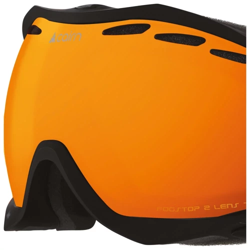 CAIRN Speed SPX2000 mat black | ski / snowboard goggle | Bad Weather | Orange Lens Cat. 2