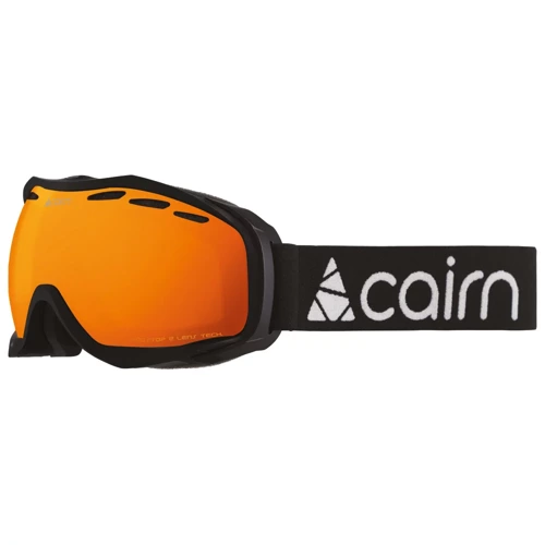 CAIRN Speed SPX2000 mat black | ski / snowboard goggle | Bad Weather | Orange Lens Cat. 2