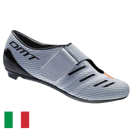 DMT DT1 | cycling triathlon shoes | 215g | white / black / orange 