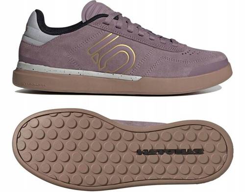 FIVE TEN Sleuth DLX Women's Bike Shoes | STEALTH / FLAT | EF7185 | legacy purple / matte gold / gum 2