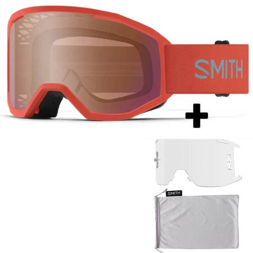 Gogle rowerowe SMITH Loam MTB Poppy | 2 x SZYBKA: Contrast Rose Flash + CLEAR AF | BOX