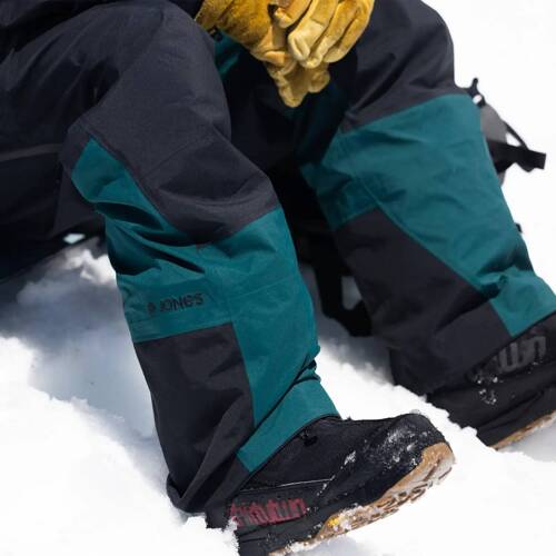 JONES MeMen's Shralpinist Recycled GORE-TEX ePE Bibs 2025 | C-Knit | 3L | snowboard / splitboard | pacific teal