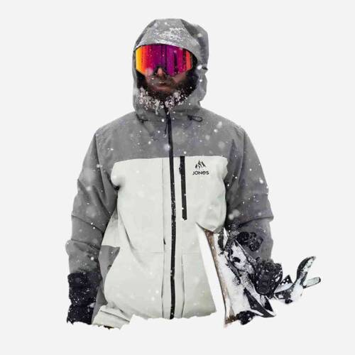 JONES Men's MTN Surf Recycled Jacket 2025 | 20K/20K | 2L | snowboard / splitboards | smoke grey