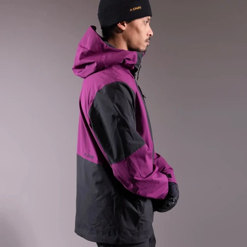 JONES Men's MTN Surf Recycled Shell Jacket 2025 | 20K/20K | 2L | snowboard / splitboard | deep purple