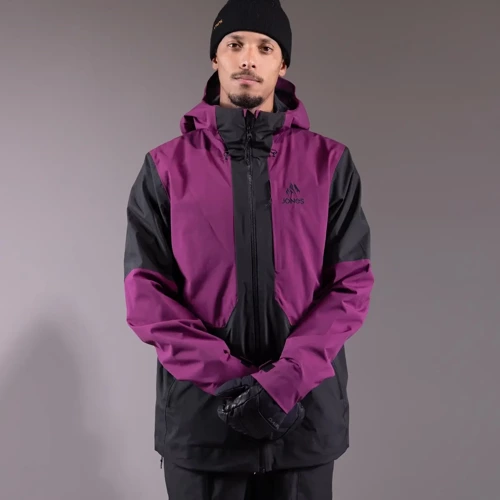 JONES Men's MTN Surf Recycled Shell Jacket 2025 | 20K/20K | 2L | snowboard / splitboard | deep purple