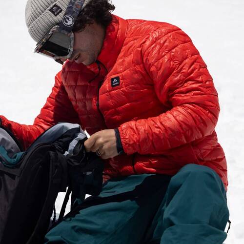 JONES Men's Ultra Re-Up Down Recycled Jacket 2025 | snowboard / splitboard | lava red