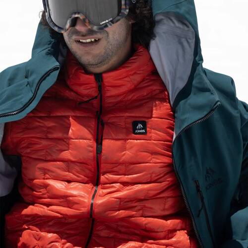 JONES Men's Ultra Re-Up Down Recycled Jacket 2025 | snowboard / splitboard | lava red