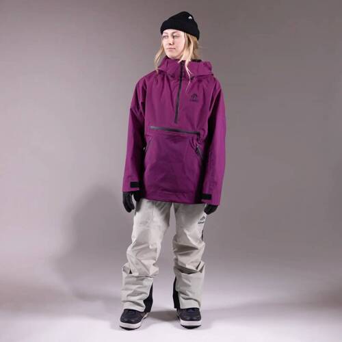 JONES Women's MTN Surf Recycled Anorak 2025 | 20K/20K | 2L | snowboard / splitboard | deep prurple