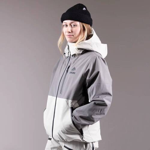 JONES Women's MTN Surf Recycled Shell Jacket 2025 | snowboard / splitboards | 20K/20K | 2L | smoke grey