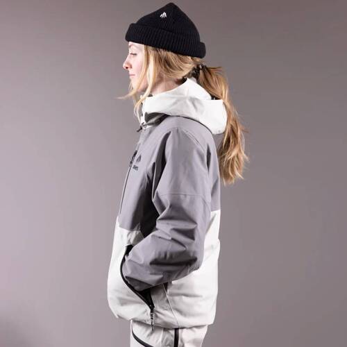 JONES Women's MTN Surf Recycled Shell Jacket 2025 | snowboard / splitboards | 20K/20K | 2L | smoke grey