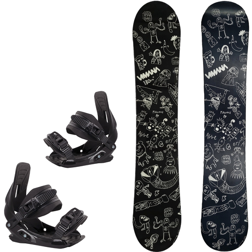 KID'S SET: VIMANA The Vufo Mini PRO ROCKER 110/120cm snowboard + RAGE / SP MP Junior bindings s. XS/S