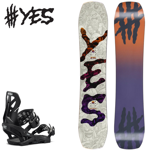 KID'S SET: YES x LOBSTER x NOW 2025 | First Basic 127cm + NX-GEN r. S | snowboard + bindings